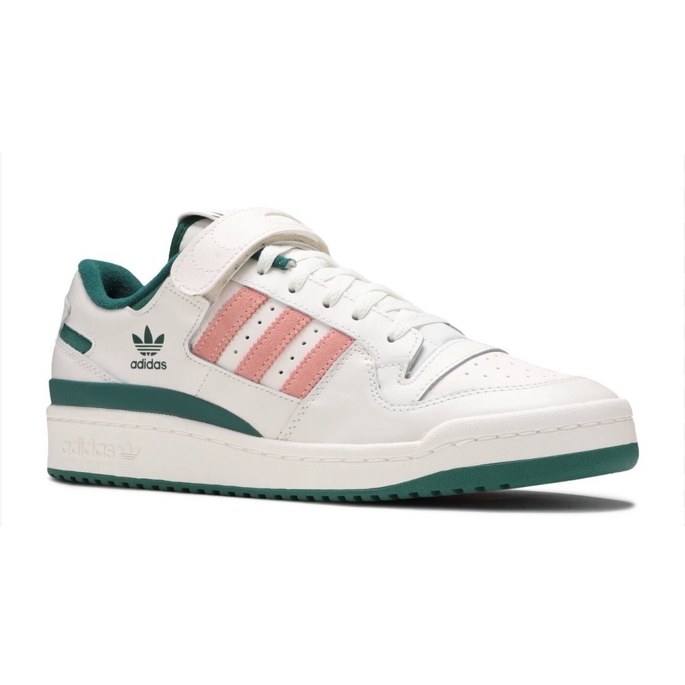 Adidas Originals Forum 84 Low H01671 Off White/ Collegiate Green/Glow Pink 11.5.